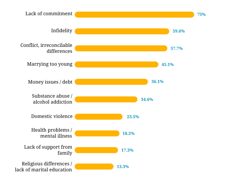 Causes Of Divorce 13 Of The Most Common Reasons   Causes Of Divorce   Chart6 